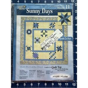 Joann Quilt Block Of The Month Sunny Days Limited Edition Month 11 SHASTA DAISY